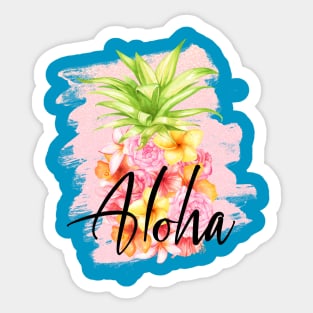 Aloha Pineapple Sticker